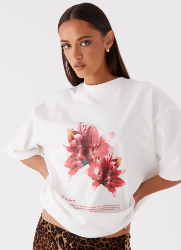 Born To Have Fun Oversized Graphic Tee - Tulip sold by Peppermayo