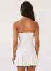 Saving Hearts Linen Mini Dress - White sold by Peppermayo