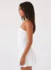 Saving Hearts Linen Mini Dress - White sold by Peppermayo