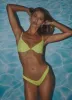 Stevie Reversible Bottom - Lemon Granita Rib and Matte sold by Peppermayo