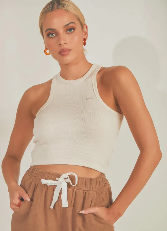 Marley Singlet - Unbleached sold by Peppermayo