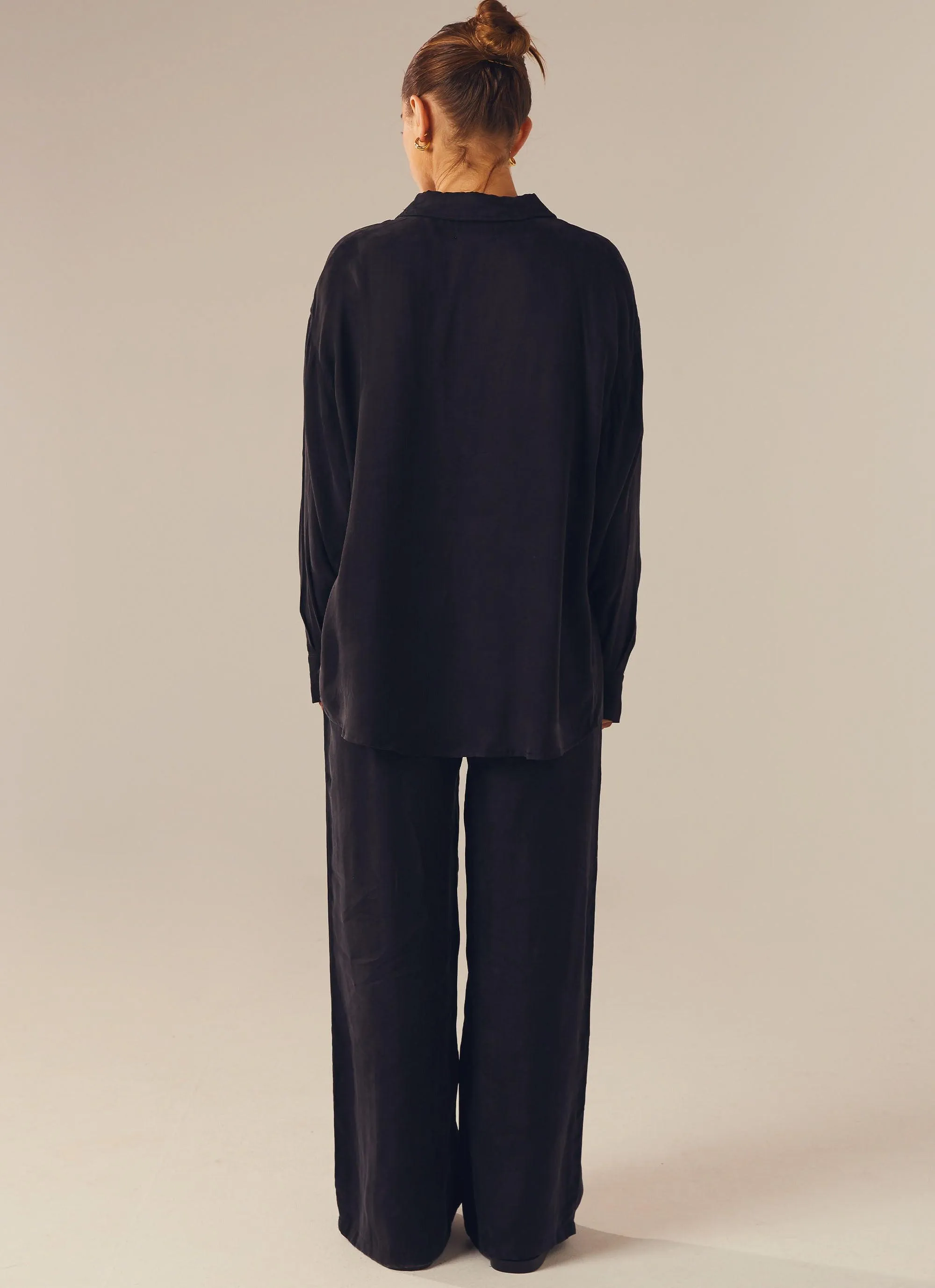 Do Not Disturb Cupro Pants - Shadow sold by Peppermayo product image thumbnail 5