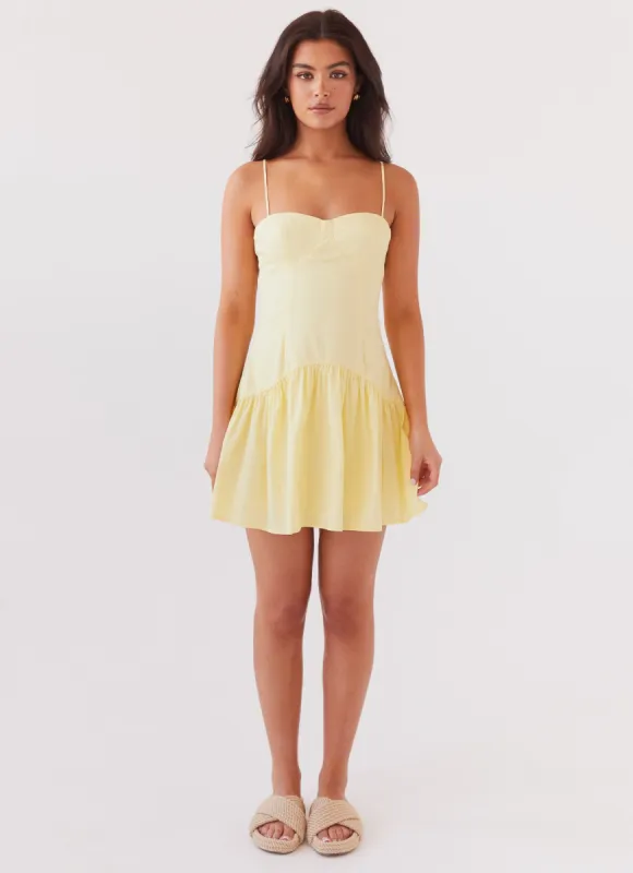Endless Summer Mini Dress - Canary made by Peppermayo