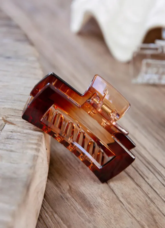 Cafe Hair Clip - Tort sold by Peppermayo