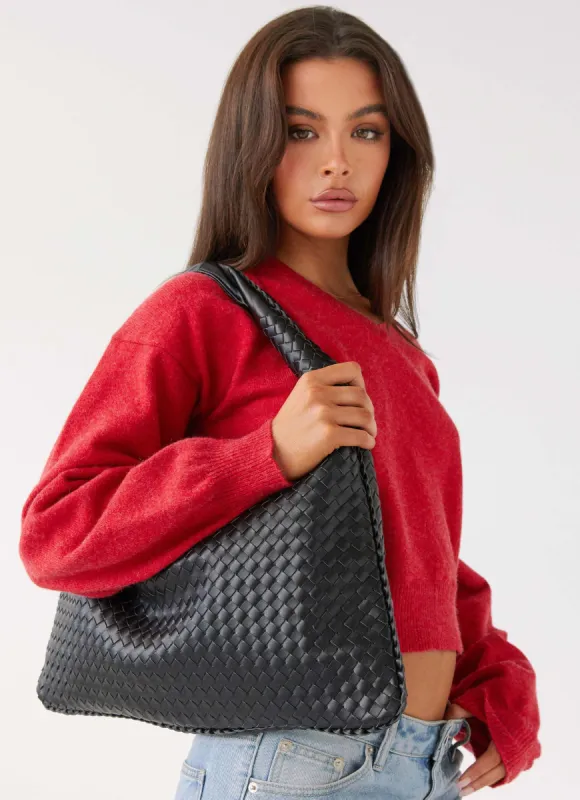 Hacie Shoulder Bag - Black sold by Peppermayo