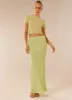 Just Like Magic Maxi Skirt - Lime sold by Peppermayo