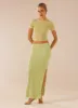 Just Like Magic Maxi Skirt - Lime sold by Peppermayo