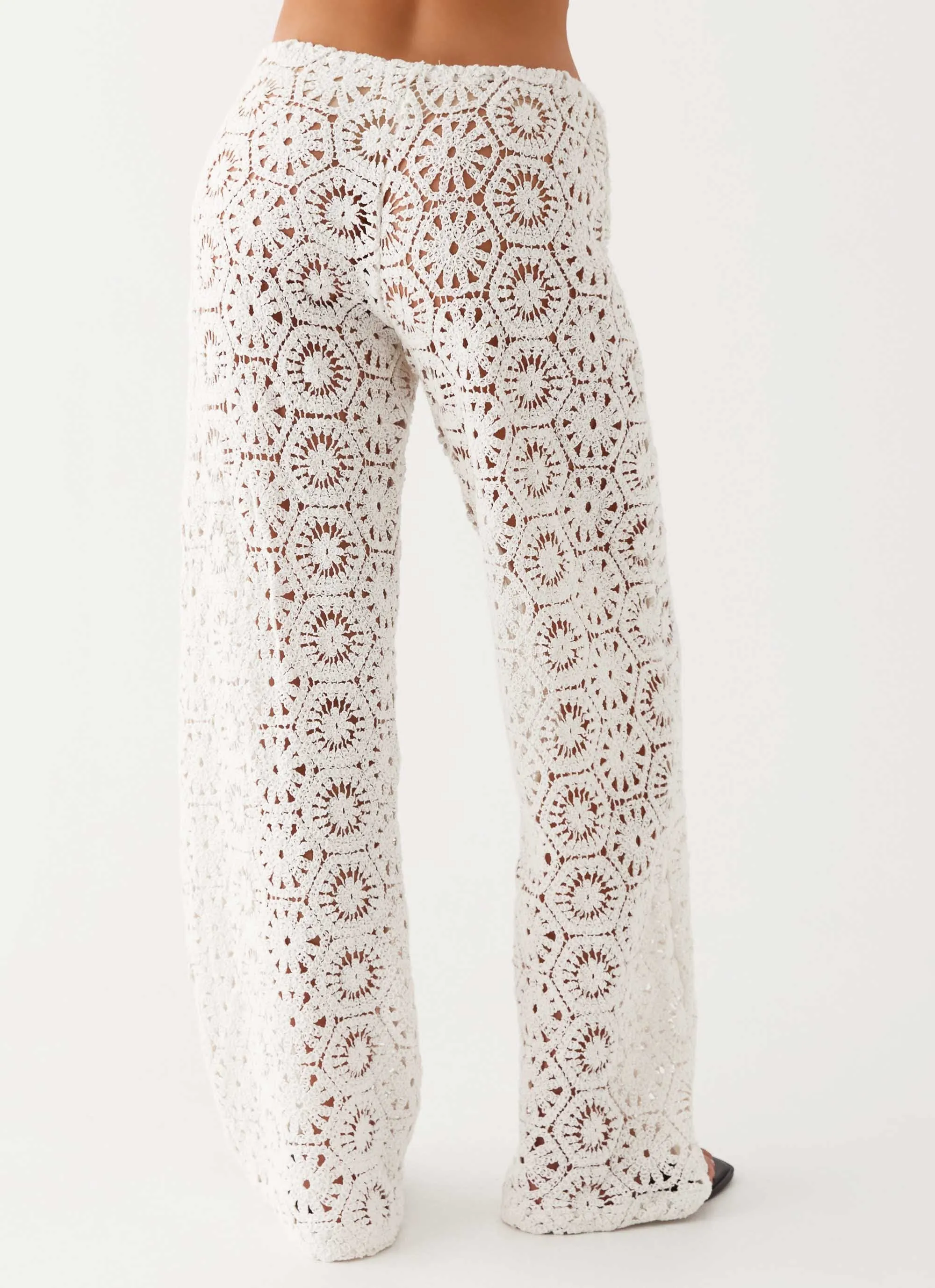 Ibiza Crochet Pants - Ivory sold by Peppermayo product image thumbnail 5
