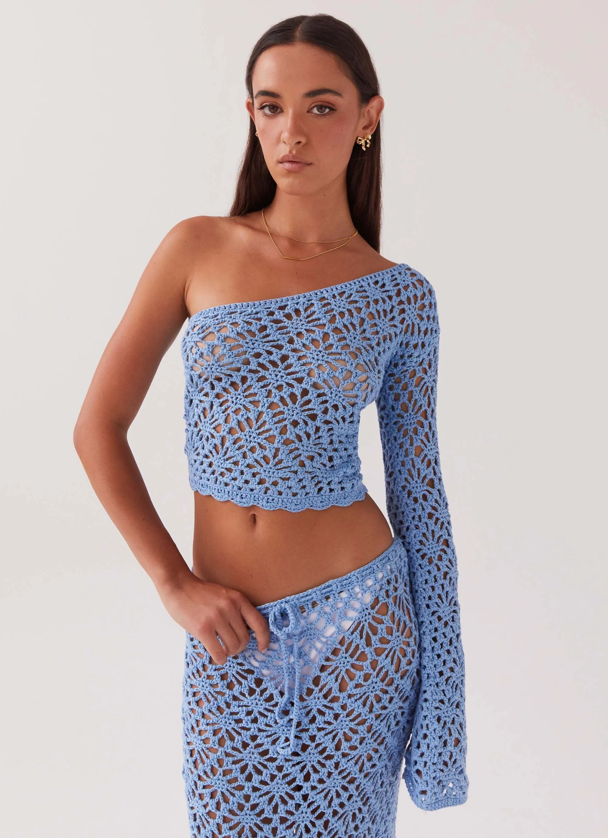 Merliah Crochet Top - Blue sold by Peppermayo product image thumbnail 5