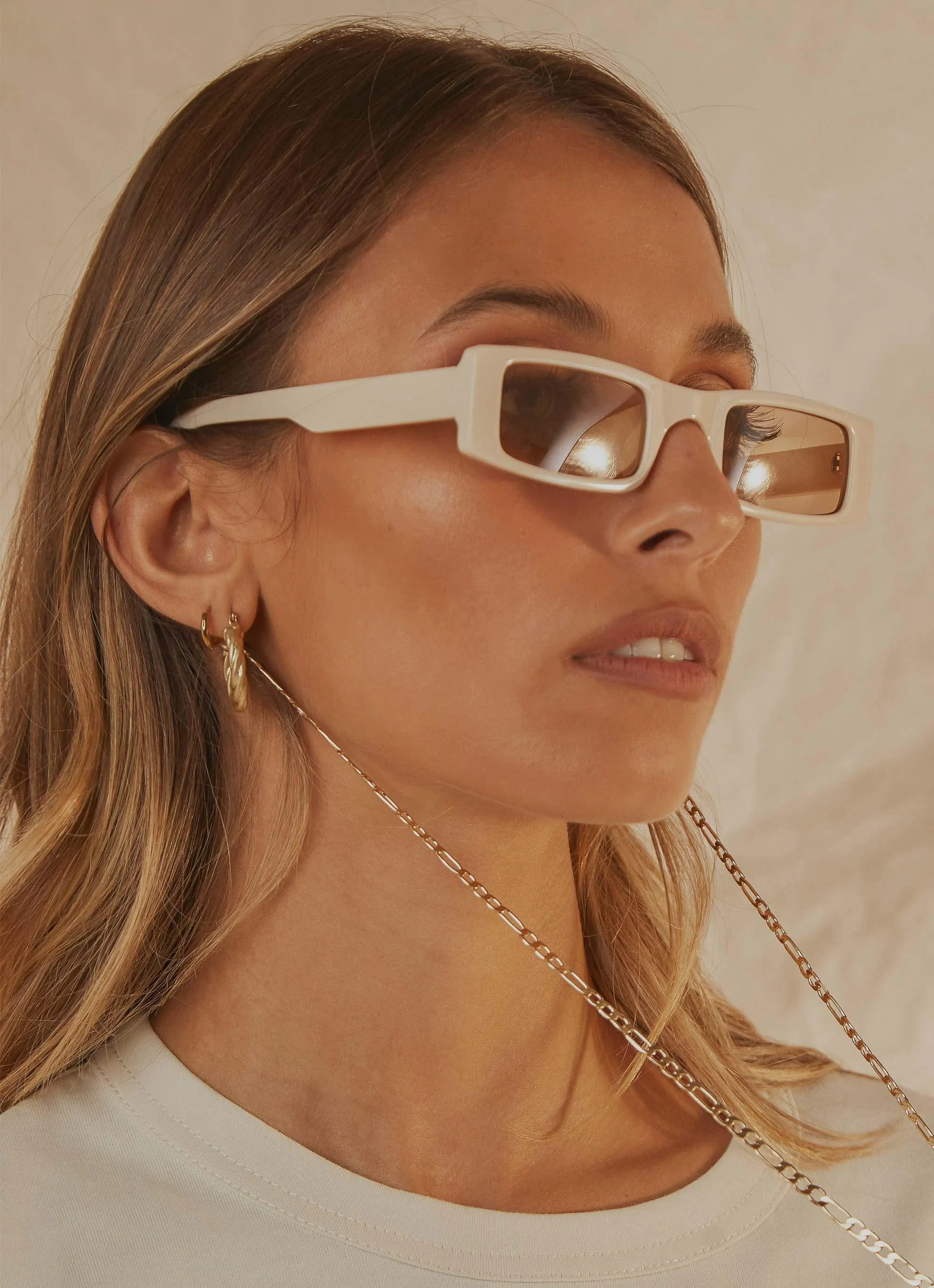 Marie Sunglasses - Cream sold by Peppermayo product image thumbnail 2