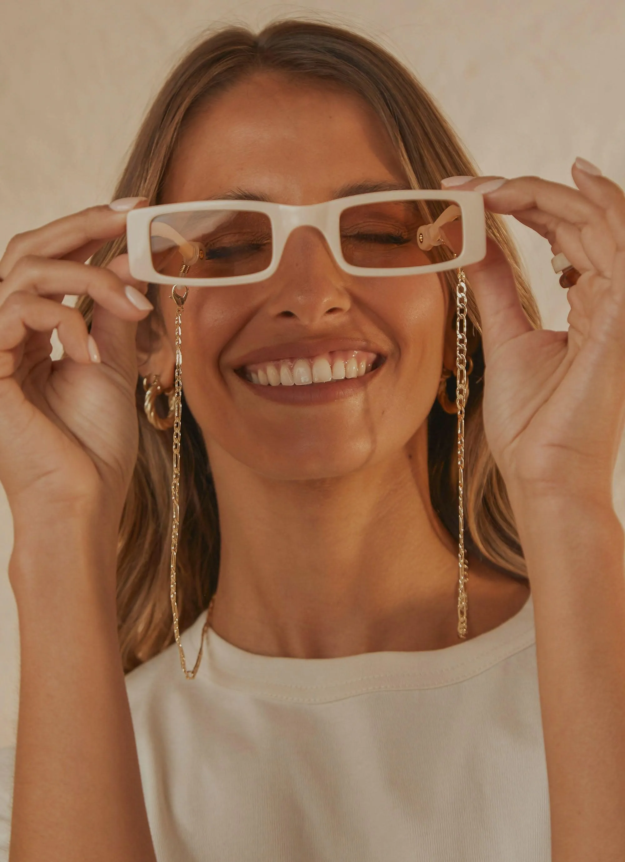 Marie Sunglasses - Cream sold by Peppermayo product image thumbnail 3