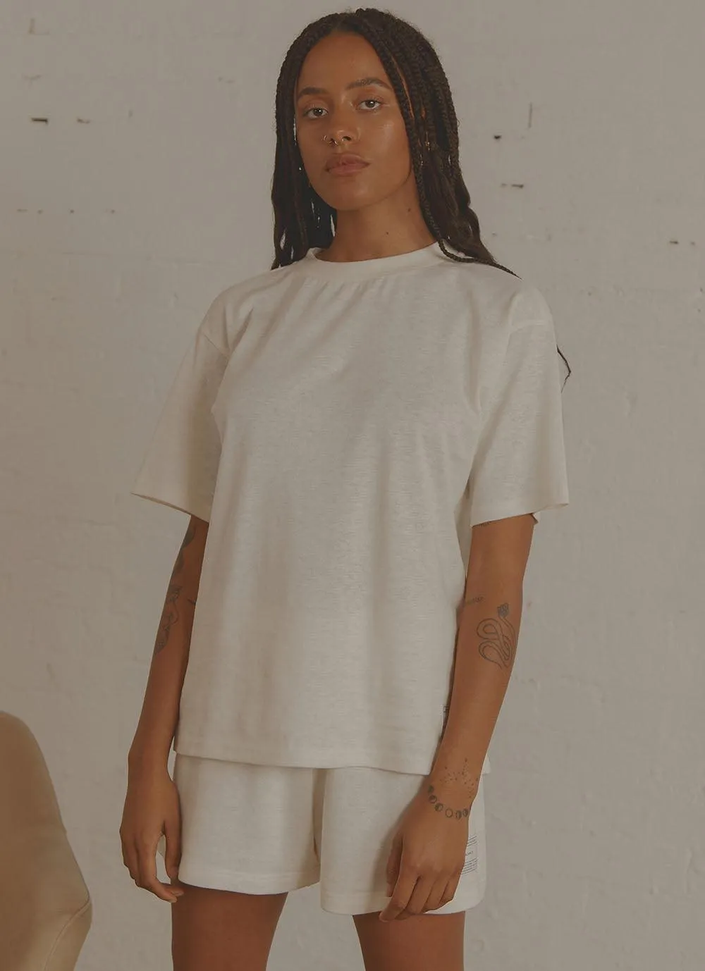 The Essential Tee - Coconut Milk sold by Peppermayo product image thumbnail 4