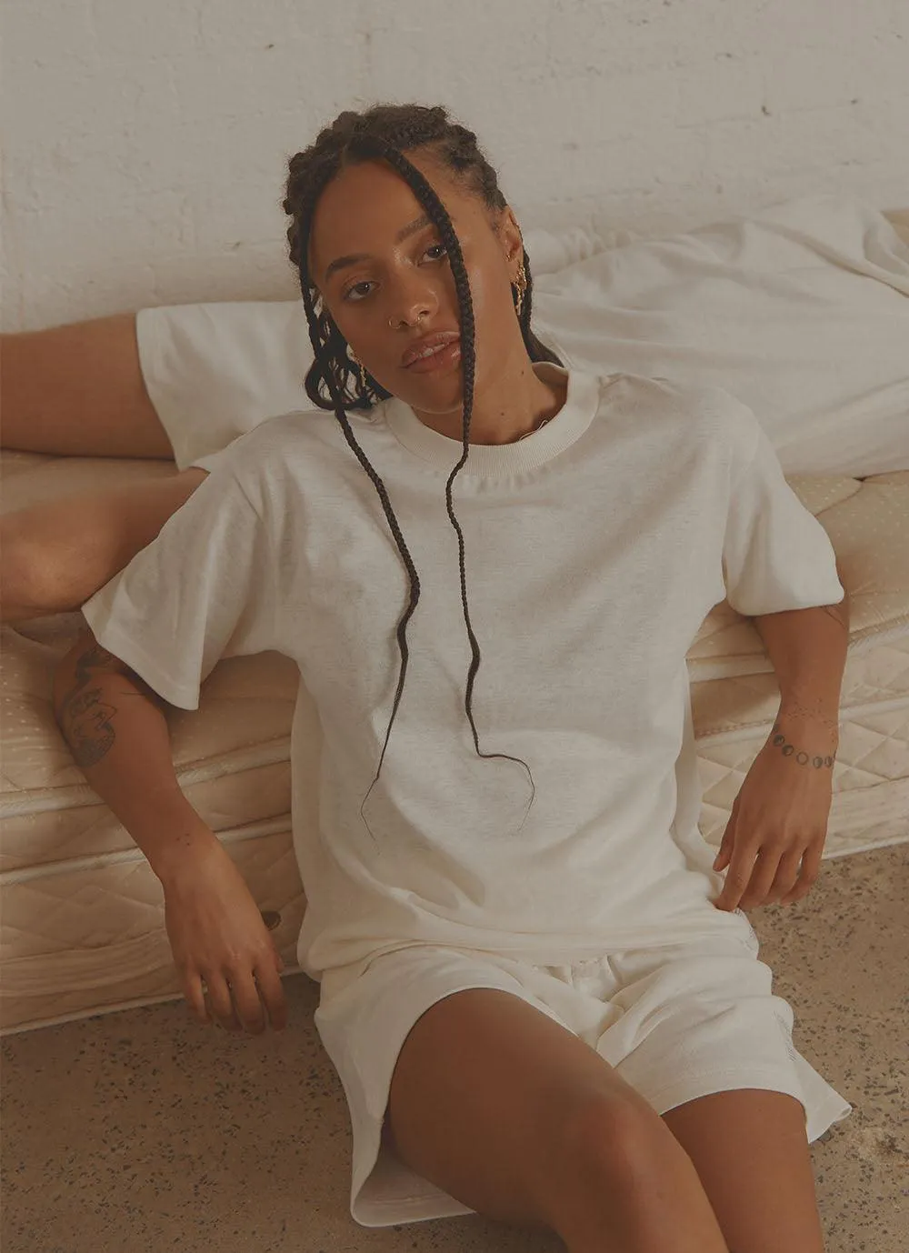 The Essential Tee - Coconut Milk sold by Peppermayo product image thumbnail 2