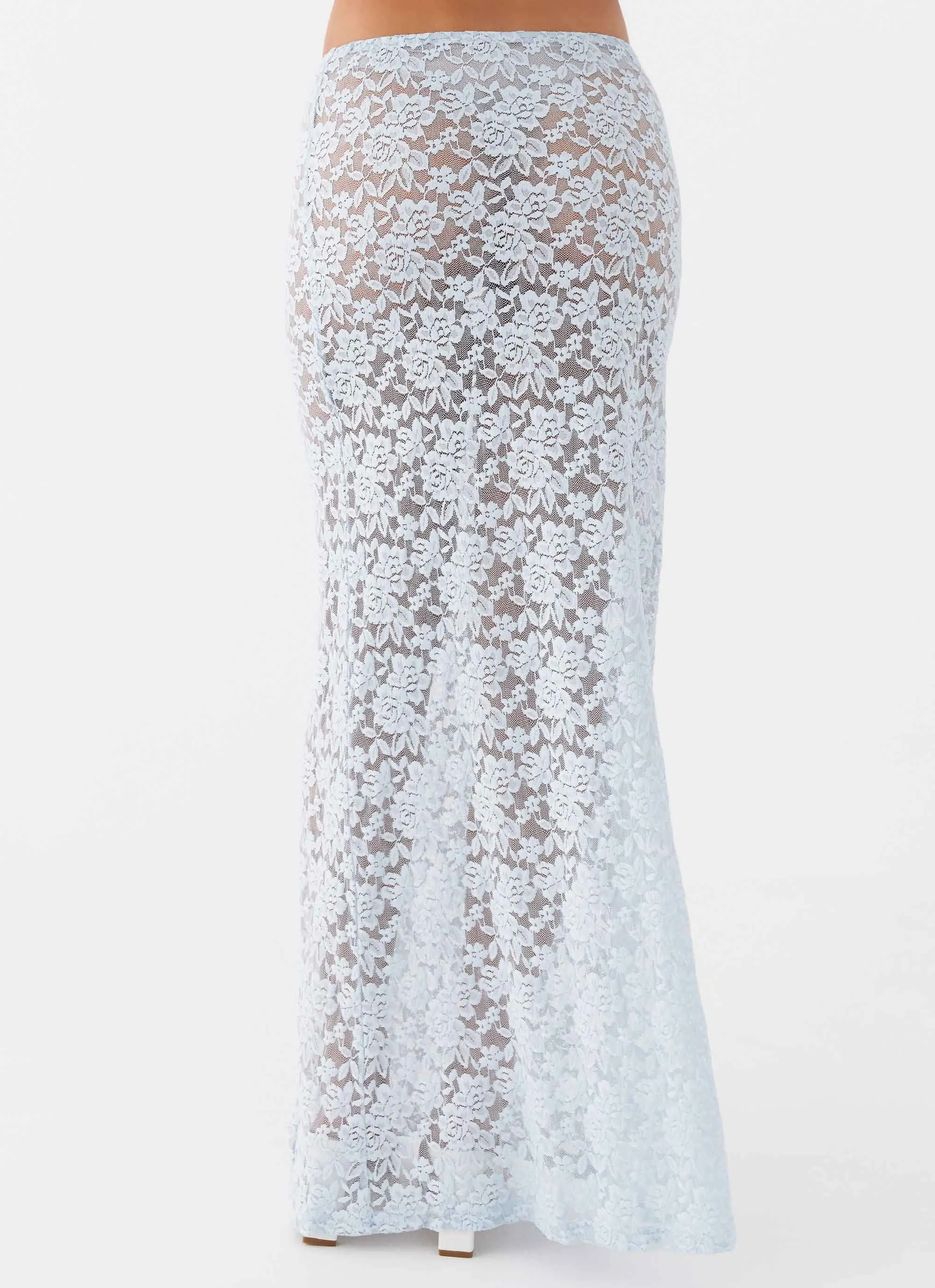 Zephyra Lace Maxi Skirt - Blue Cloud sold by Peppermayo product image thumbnail 4