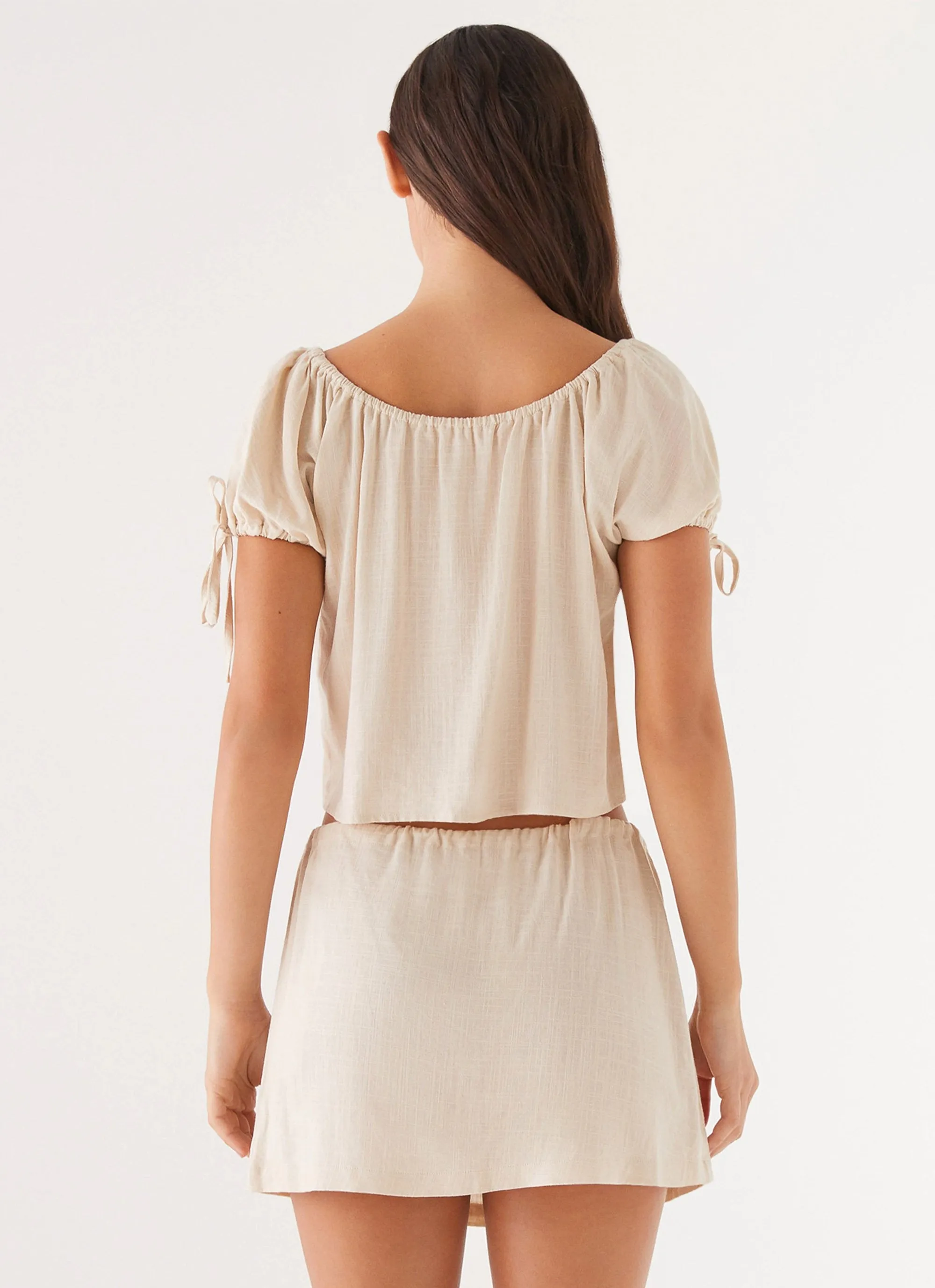 Amber Fields Linen Top - Natural sold by Peppermayo product image thumbnail 4