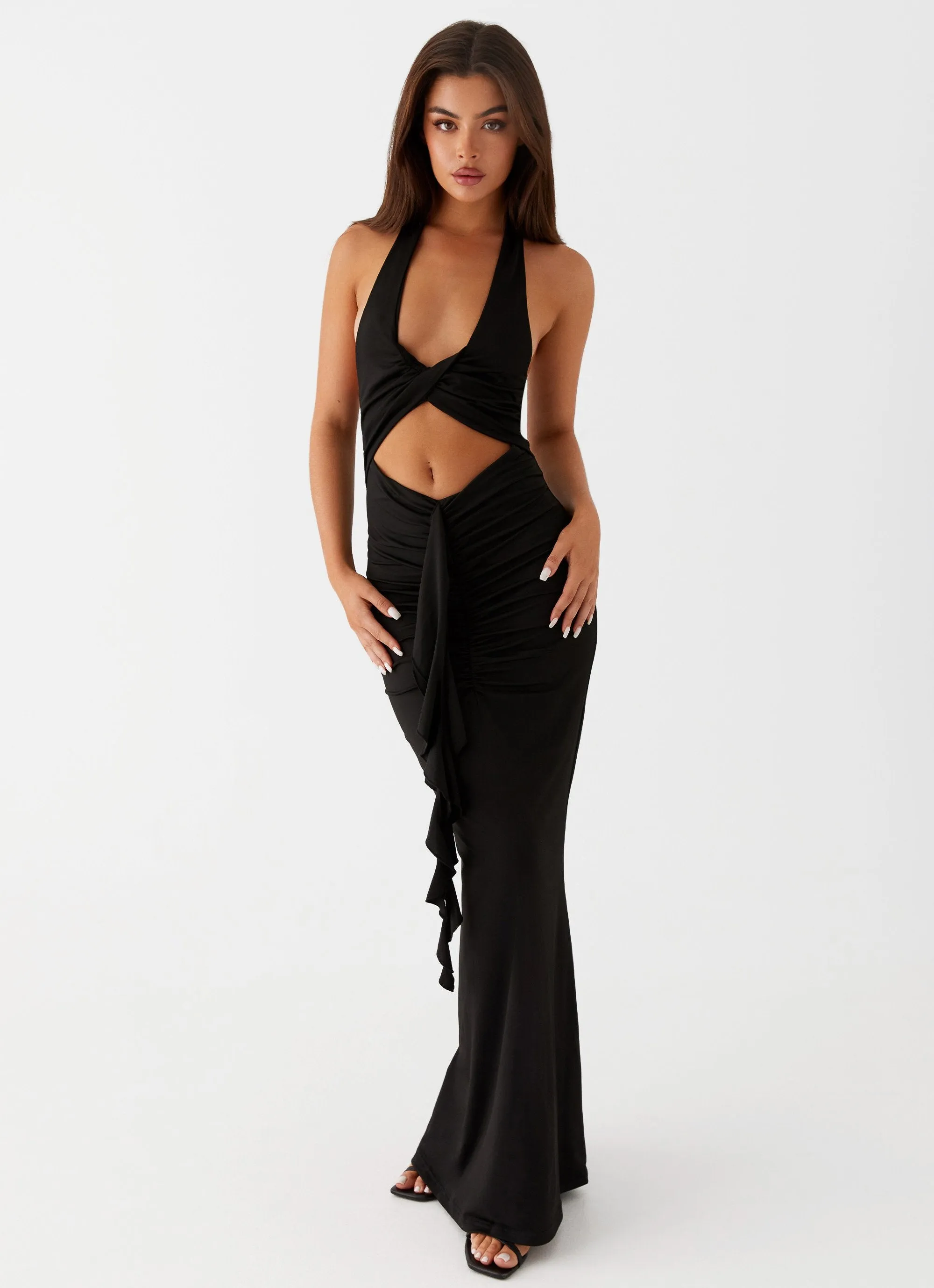Allanna Frill Maxi Dress - Black sold by Peppermayo product image thumbnail 2