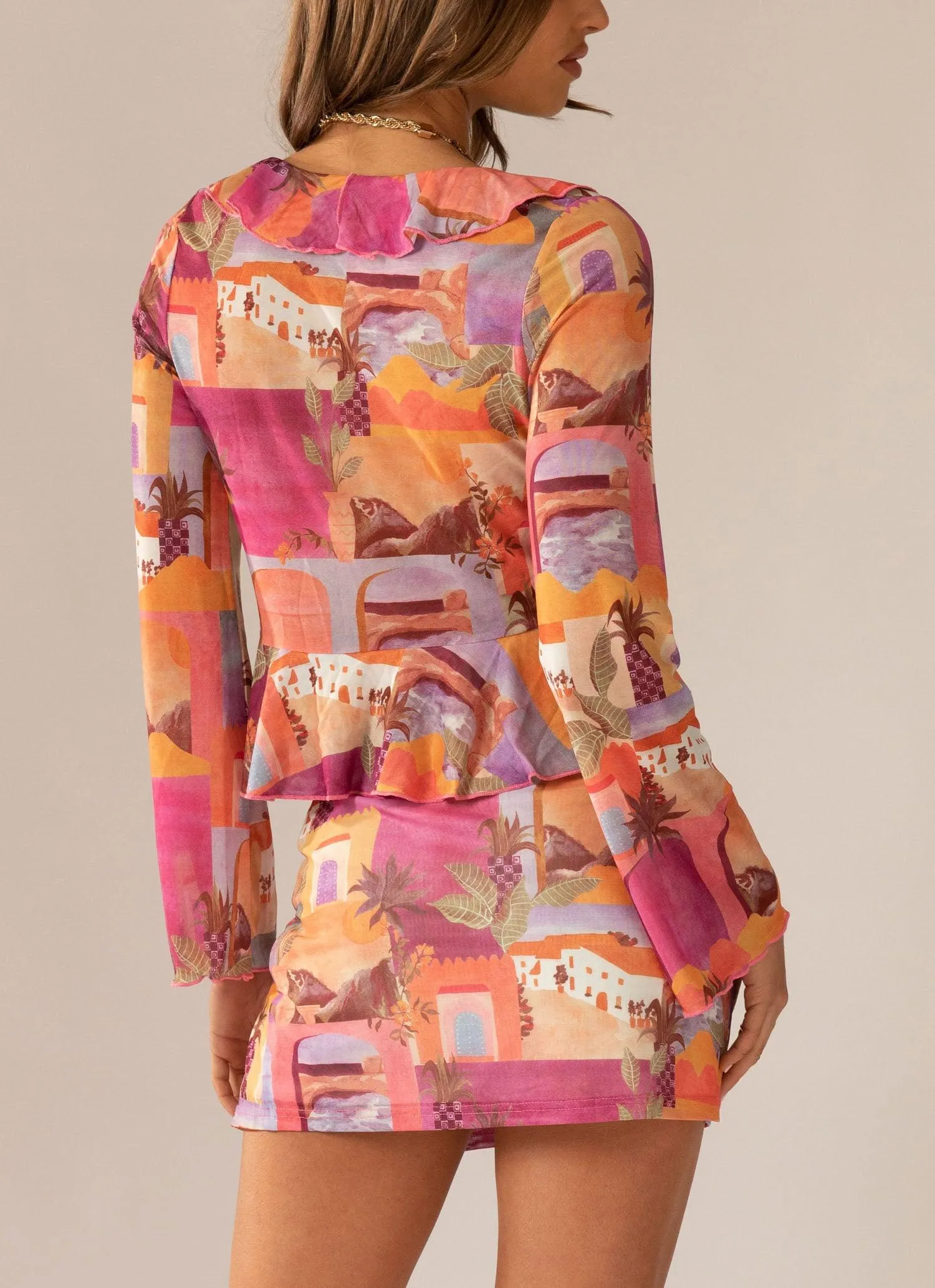 Sweet and Sultry Tie Top - Sunset Building sold by Peppermayo product image thumbnail 5