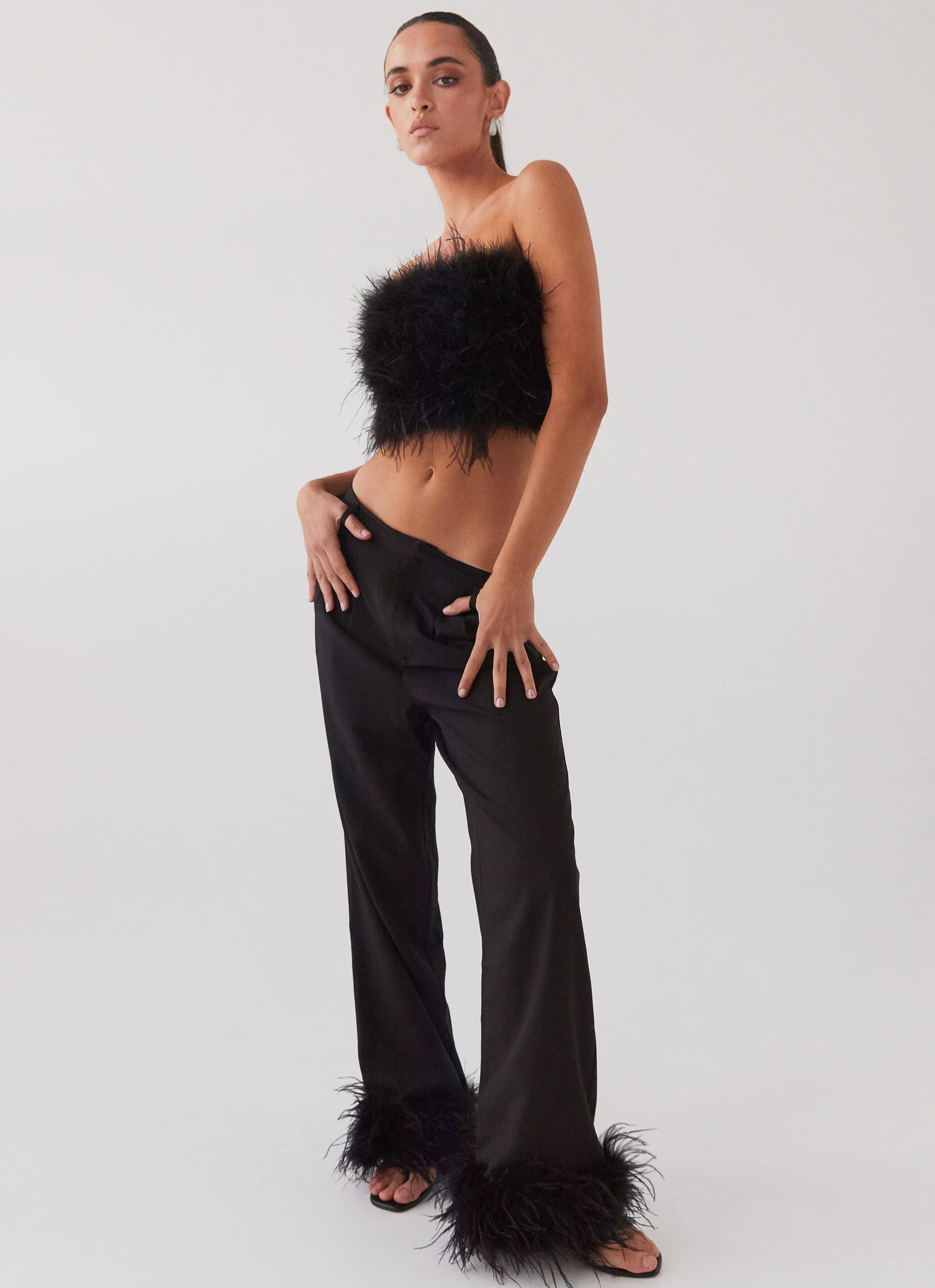 Shake It Off Feather Pants - Night sold by Peppermayo product image thumbnail 4