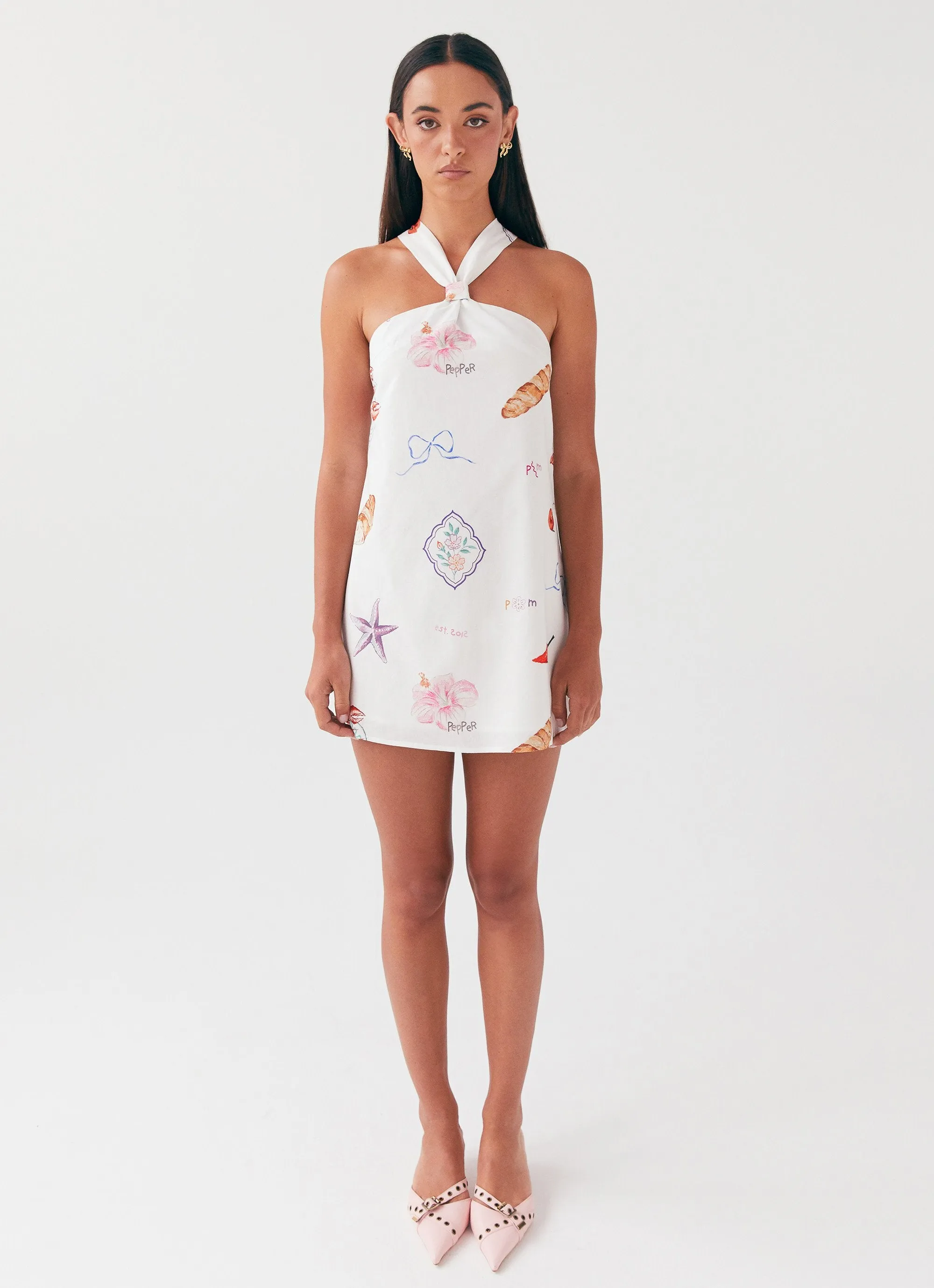 Keira Linen Mini Dress - Banchetto sold by Peppermayo product image thumbnail 2