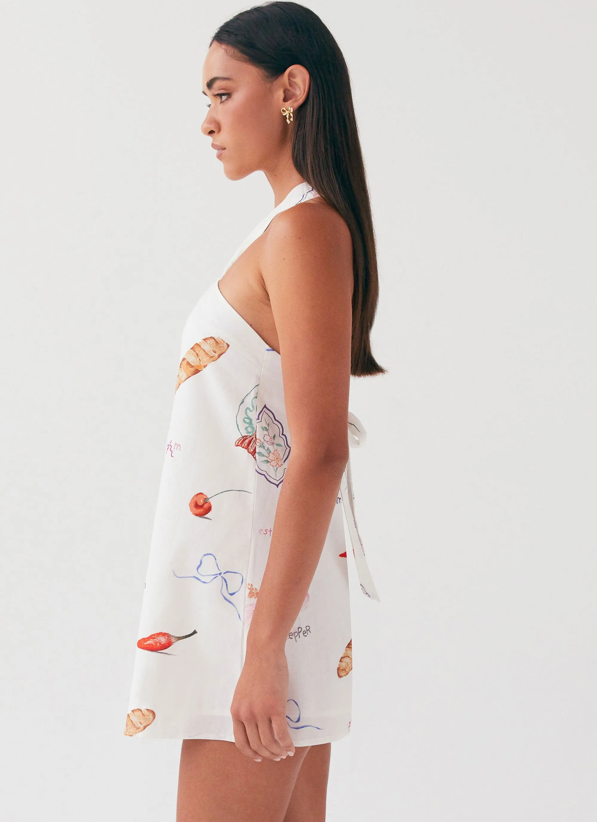 Keira Linen Mini Dress - Banchetto sold by Peppermayo product image thumbnail 3