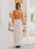 Oysters & Prosecco Linen Maxi Dress - Aperitivo sold by Peppermayo