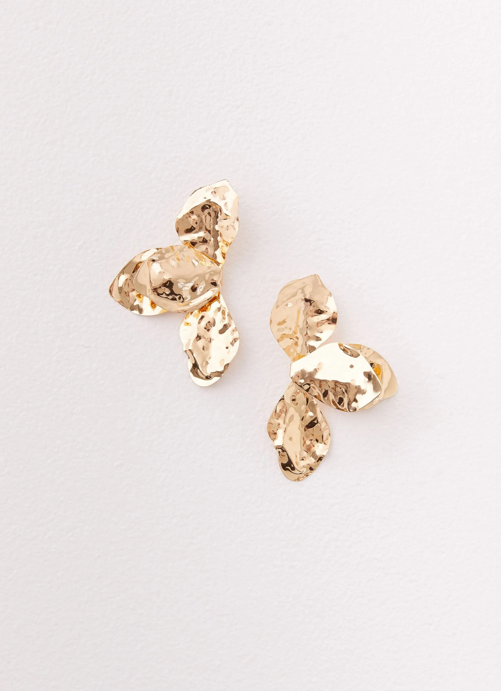 Stonelet Statement Earrings - Gold sold by Peppermayo product image thumbnail 2