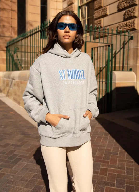 Frost Bite Oversized Hoodie - Grey Marle sold by Peppermayo