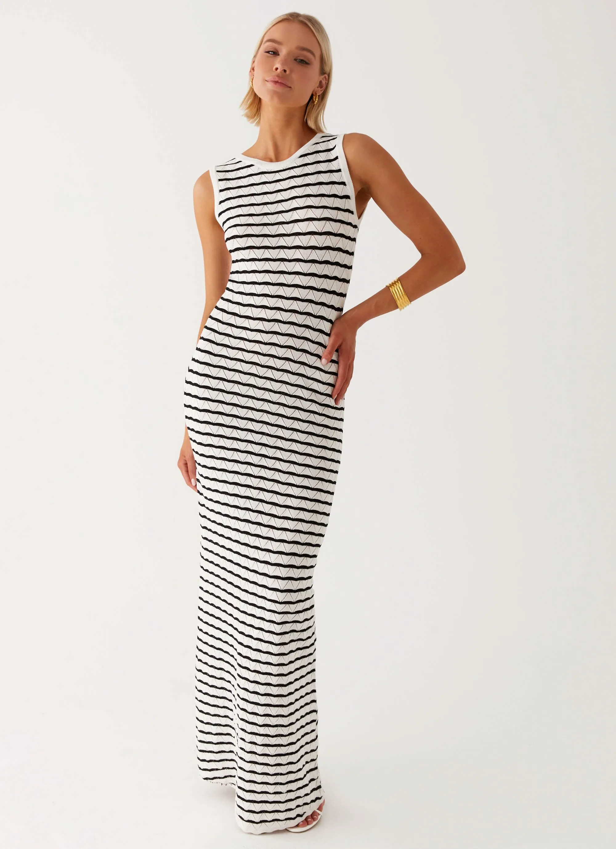 Happy Desire Maxi Dress - Multi Stripe sold by Peppermayo