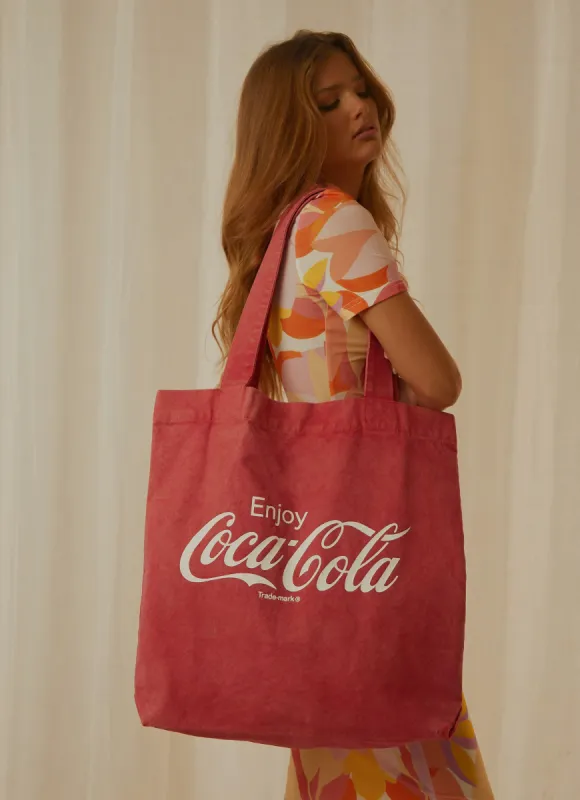 Coca Cola Tote - Coke Red sold by Peppermayo