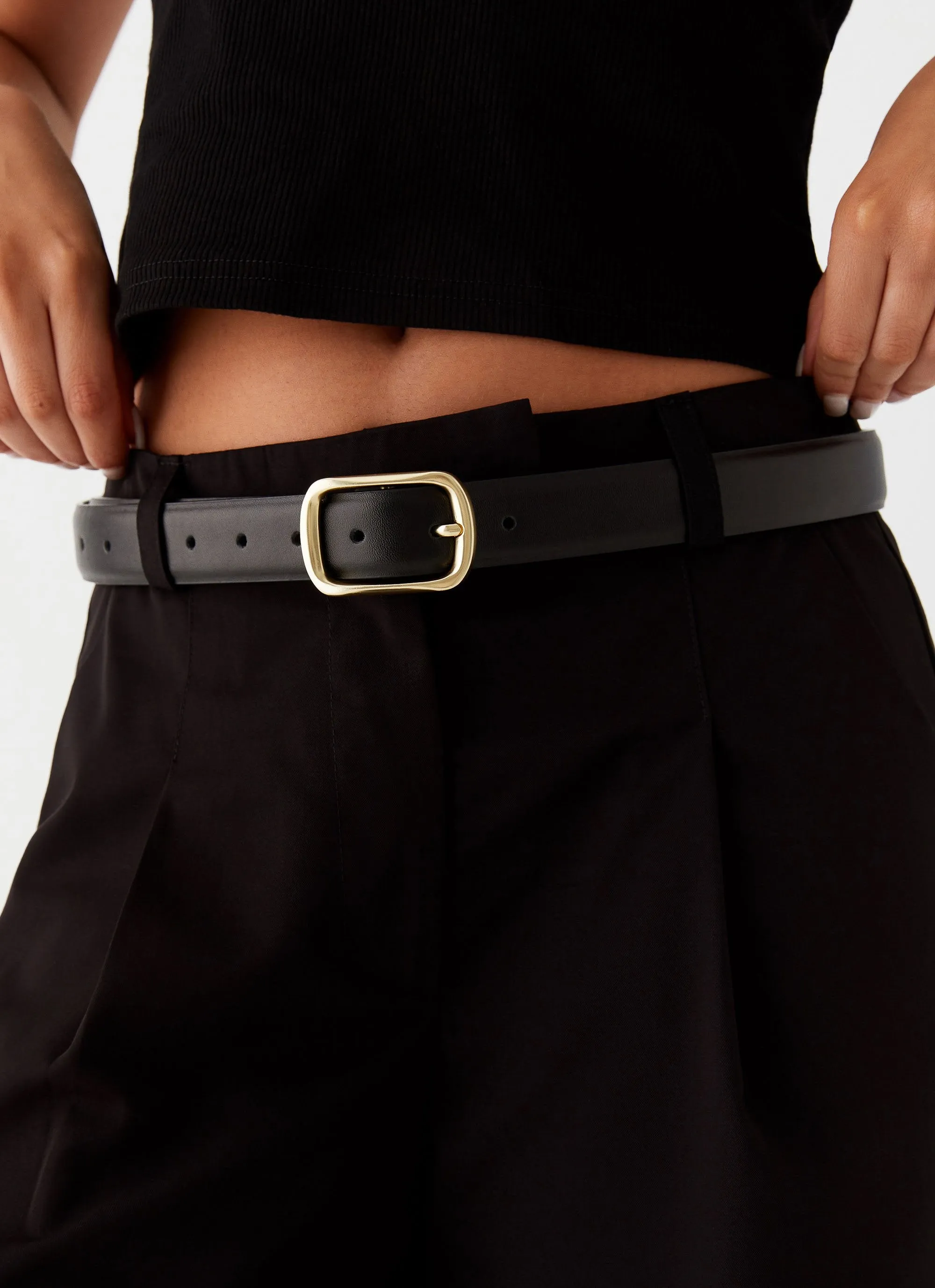 Alessi Belt - Black sold by Peppermayo