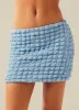 Unfoolish Mini Skirt - Sky Blue sold by Peppermayo