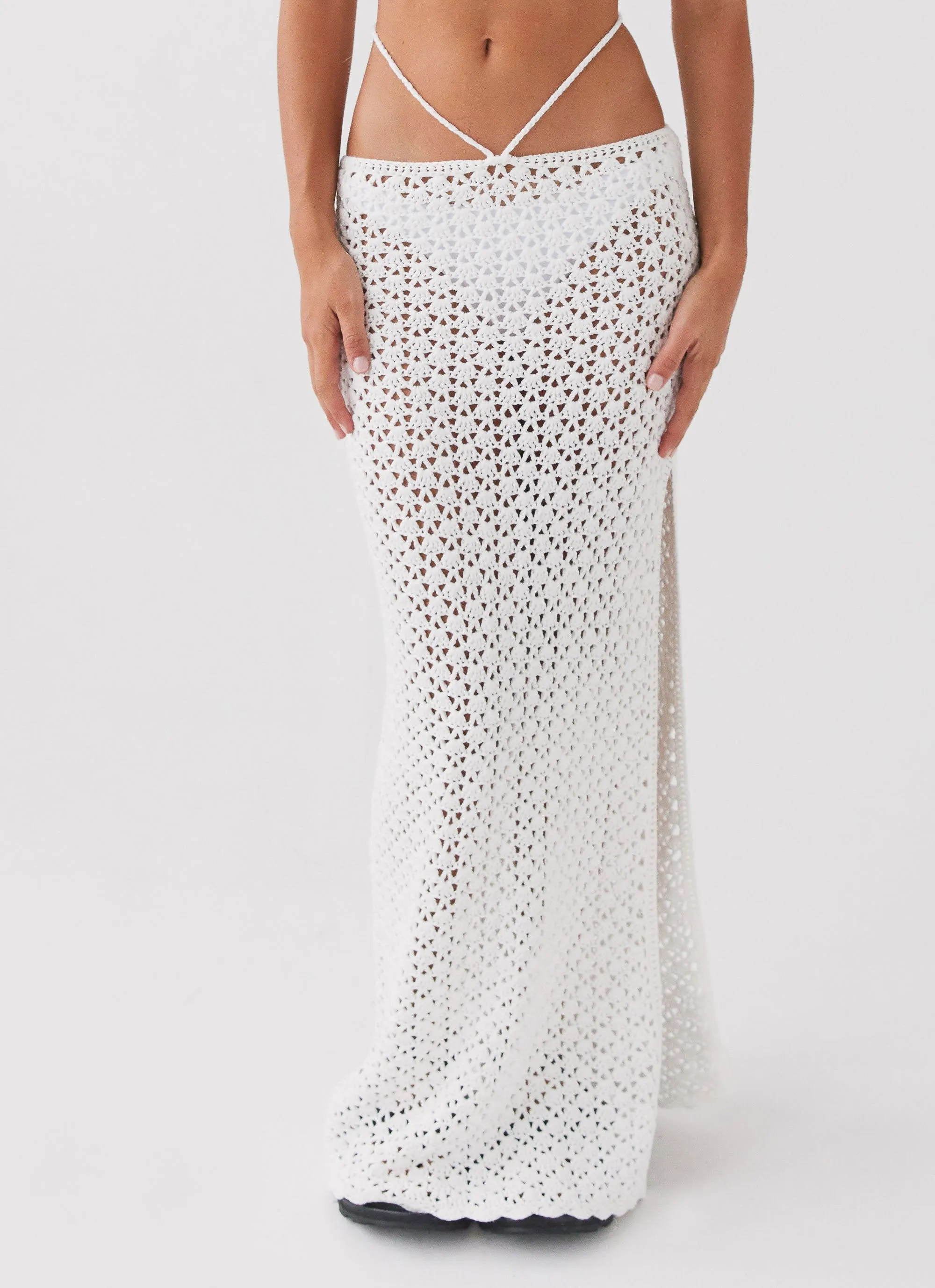 Mabel Bay Crochet Maxi Skirt - White sold by Peppermayo product image thumbnail 5