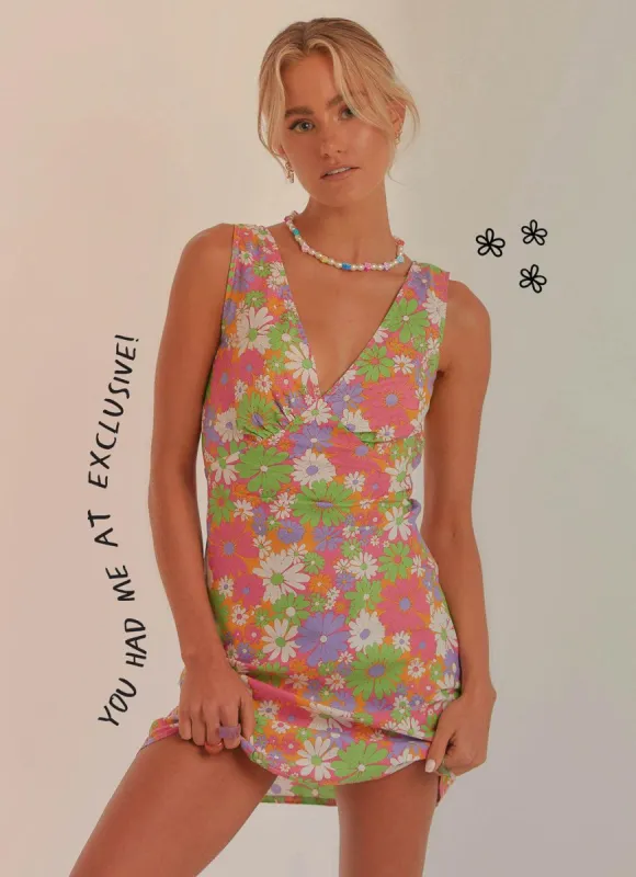 Audrey Vintage Slip Dress - 70s Floral sold by Peppermayo