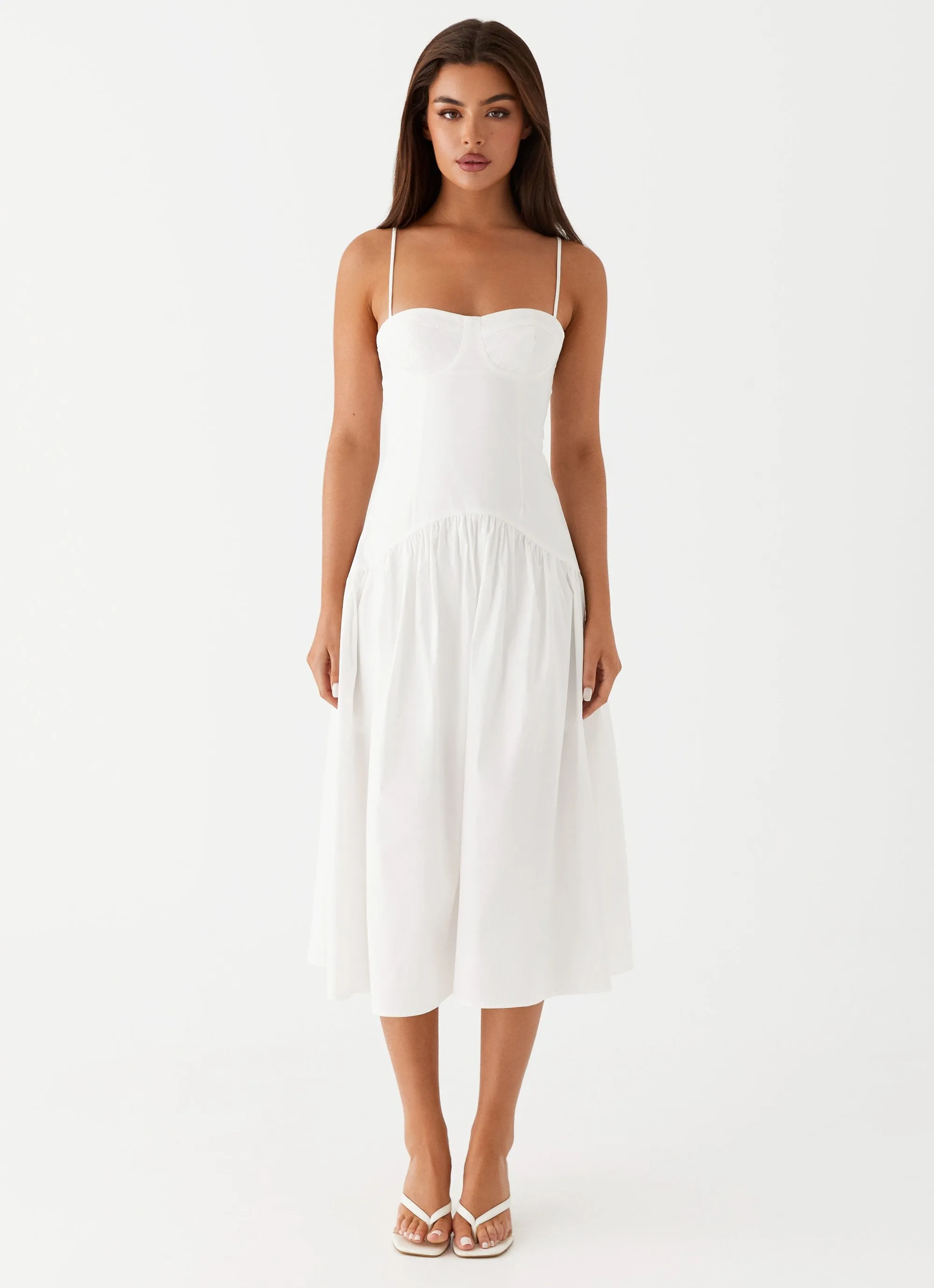 Yvette Corset Midi Dress - White sold by Peppermayo product image thumbnail 2