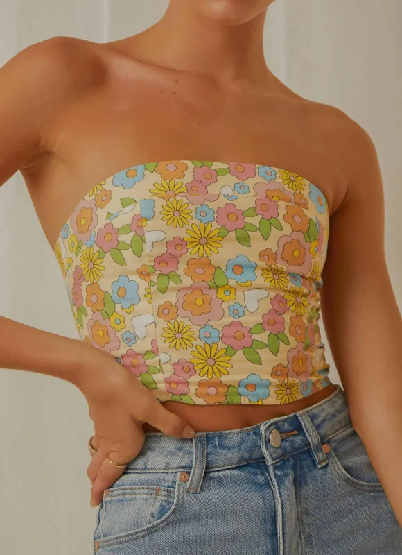Endless Lover Bustier Crop - Blossom made by Peppermayo