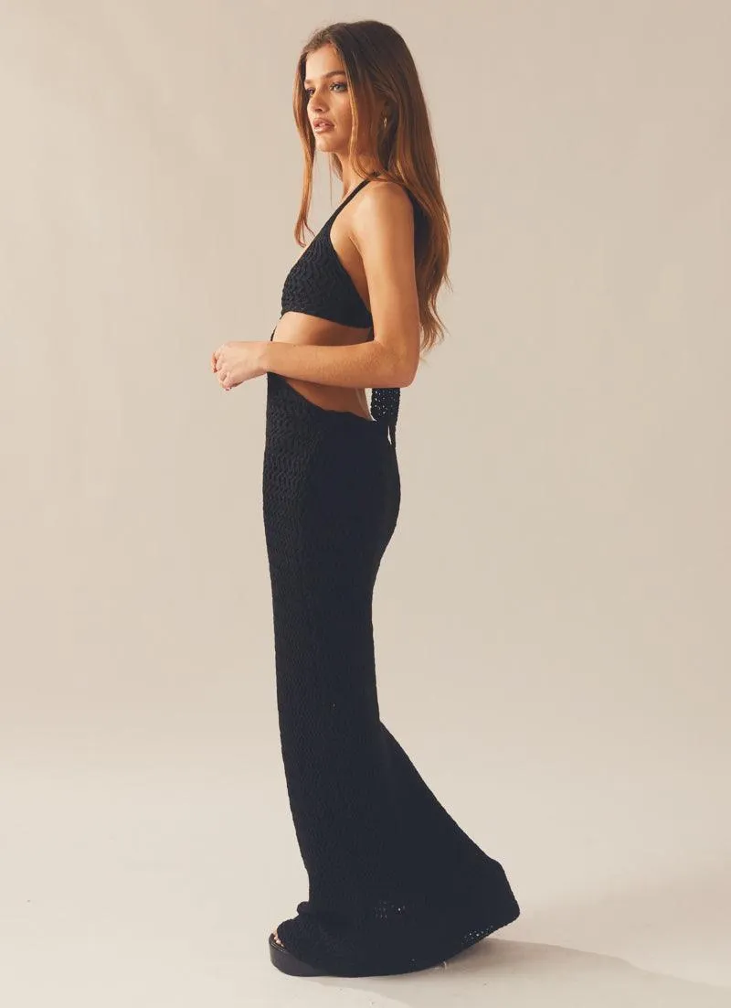 Havana Crochet Maxi Dress - Black sold by Peppermayo product image thumbnail 4
