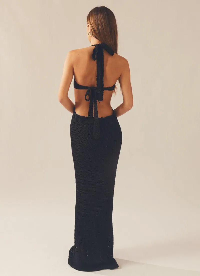 Havana Crochet Maxi Dress - Black sold by Peppermayo product image thumbnail 5