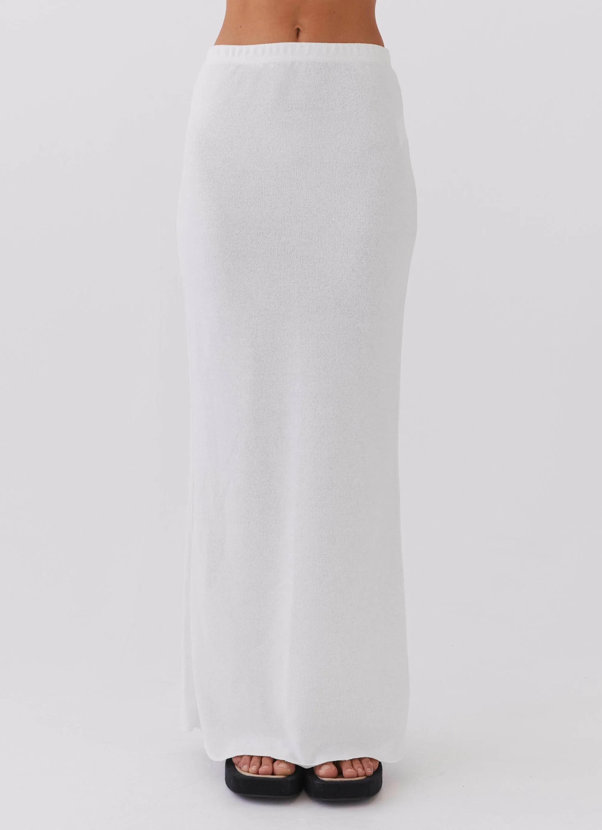 Delicate Lady Knit Maxi Skirt - White sold by Peppermayo product image thumbnail 3