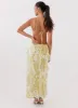 Sunset Kisses Ruffle Maxi Dress - Daffodil sold by Peppermayo