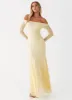 Maribel Maxi Dress - Yellow sold by Peppermayo