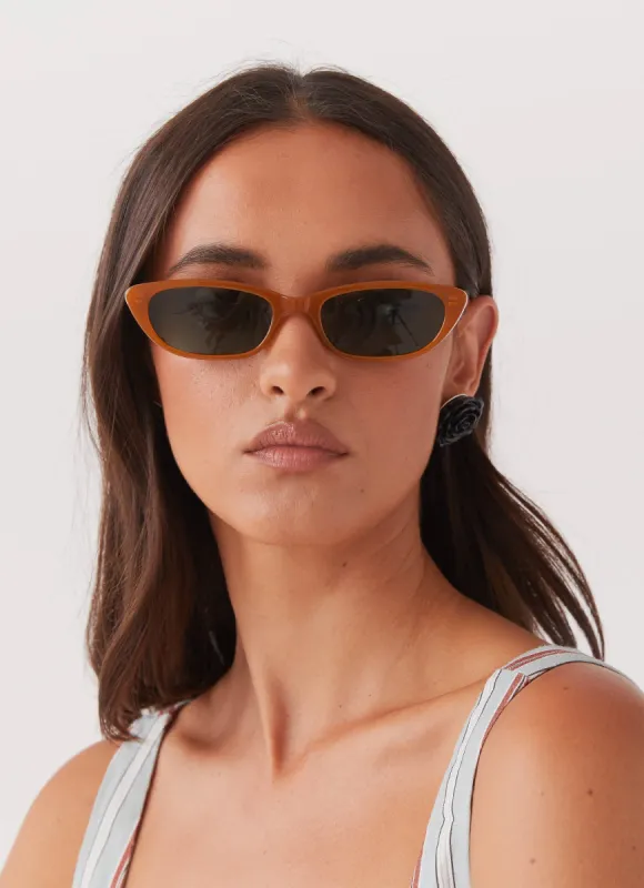 Nirvana Sunglasses - Brown sold by Peppermayo