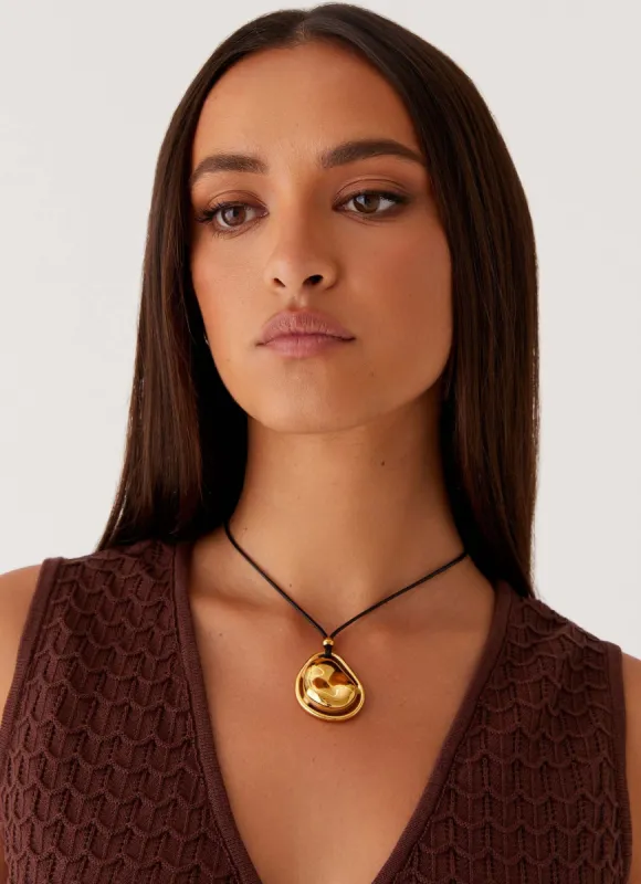 Into The Moonlight Necklace - Gold sold by Peppermayo