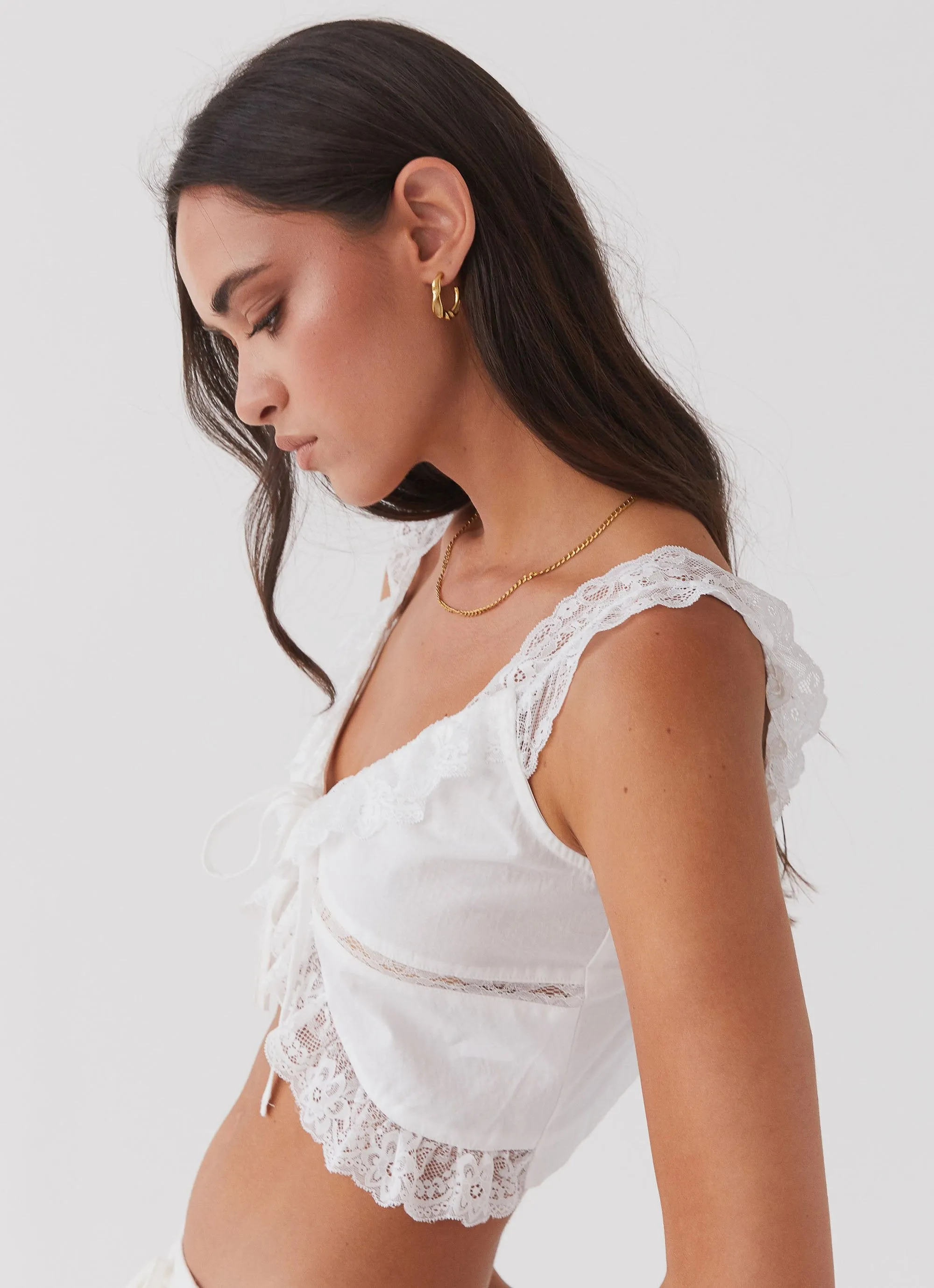 Layla Lace Cami Top - Snow sold by Peppermayo product image thumbnail 5