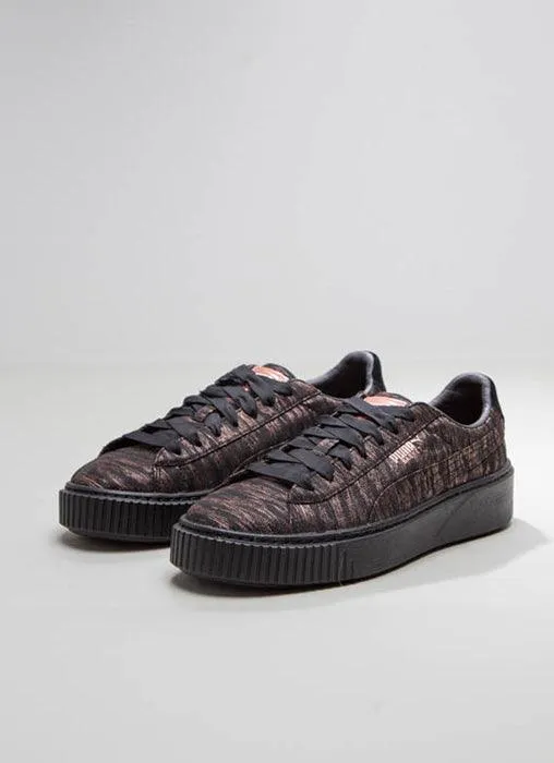Basket Platform VR Womens Sneaker - Puma Black & Black sold by Peppermayo product image thumbnail 4