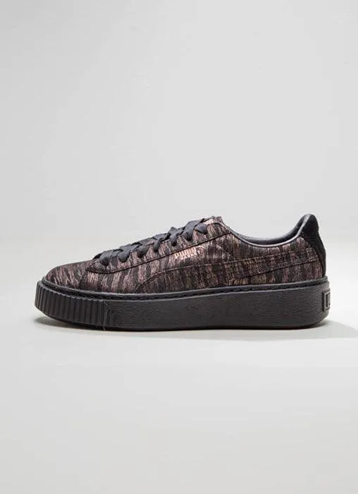 Basket Platform VR Womens Sneaker - Puma Black & Black sold by Peppermayo