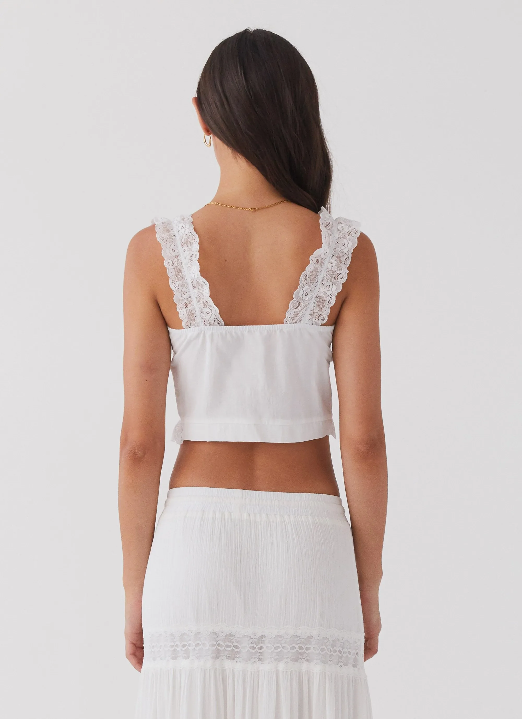 Layla Lace Cami Top - Snow sold by Peppermayo product image thumbnail 4
