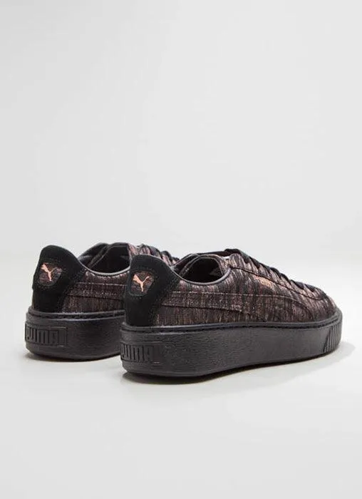 Basket Platform VR Womens Sneaker - Puma Black & Black sold by Peppermayo product image thumbnail 5