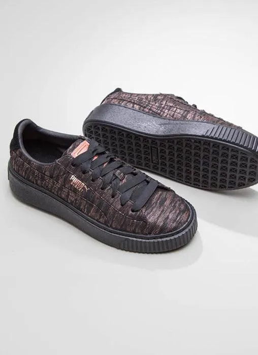 Basket Platform VR Womens Sneaker - Puma Black & Black sold by Peppermayo product image thumbnail 2