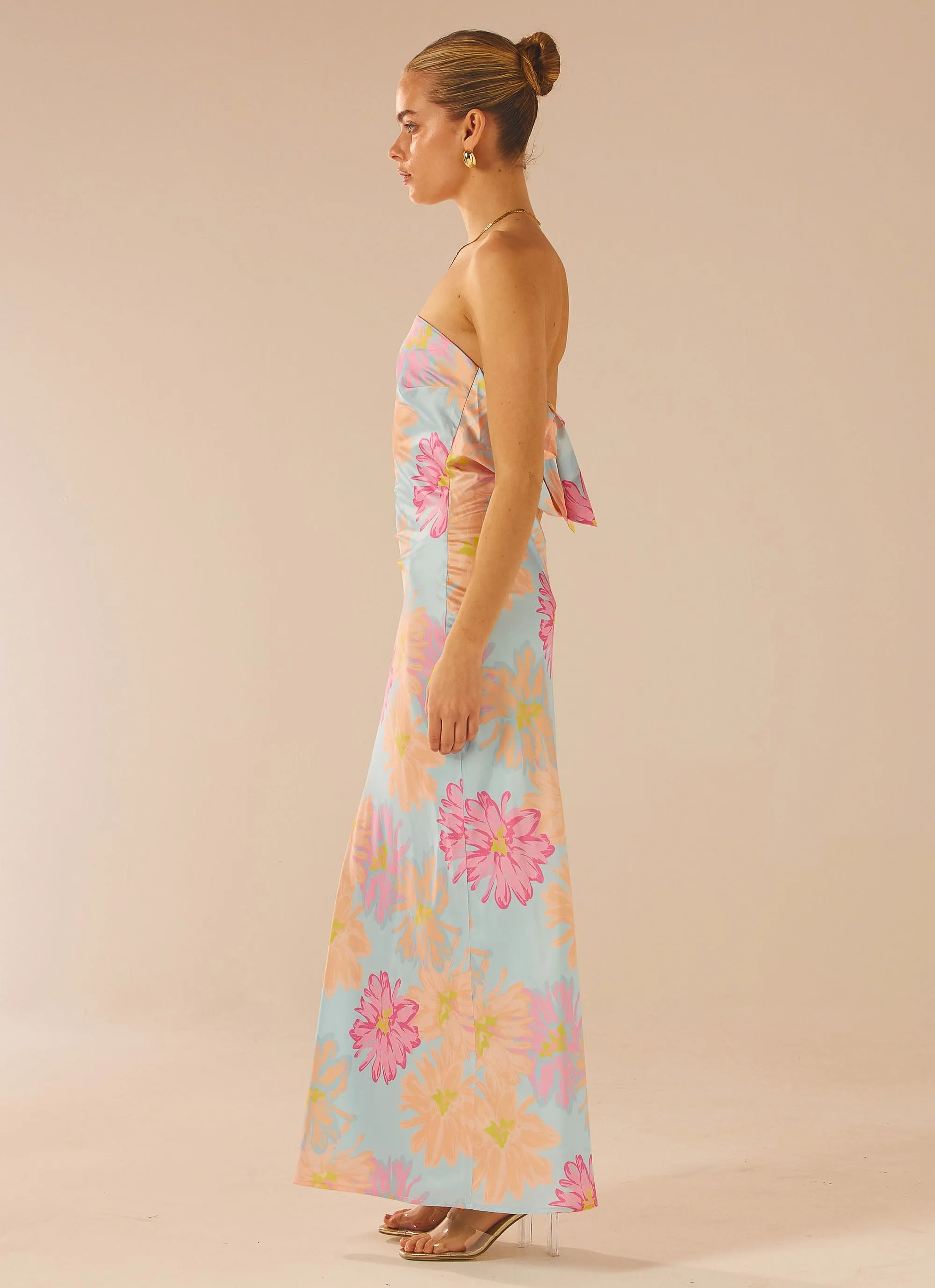 No Service Satin Maxi Dress - Spring Floral sold by Peppermayo product image thumbnail 2