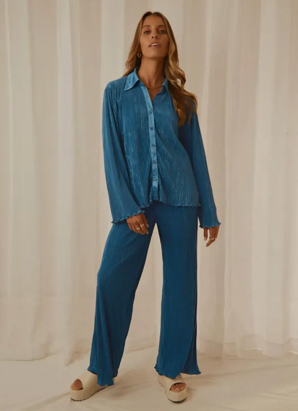 90s Muse Pants - Cobalt sold by Peppermayo